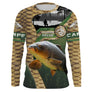 Maillot UV manches longues pêche carpe peau dorée photoréaliste passion pêche