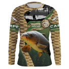 Maillot UV manches longues pêche carpe peau dorée photoréaliste passion pêche