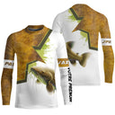 T-shirt all-over manches longues enfant pêche silure humour, design familial pour jeunes pêcheurs de carnassiers