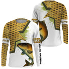 T-shirt anti UV manches longues pêche carpe humour, design slogan et carpe centrale, vêtement halieutique carpiste