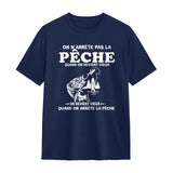 Veste et T-shirt pêche homme – Cadeau pêcheur – Confort & style - A17012501 - T-shirt marine