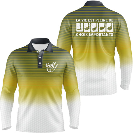 Golf Polo Shirt, Golfer Humor Gift, Long Sleeve Quick Dry Polo Shirt - CTS17052218