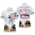 Polo pétanque tricolore homme avec slogan Plan de retraite et pétanque, drapeau France et boules, prénom personnalisé