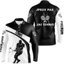 Polo tennis manches longues homme noir blanc humour devant joueur raquette prénom personnalisé