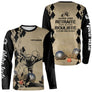 T-shirt manches longues pétanque sable retraité bouliste dos manche texte boules personnalisé