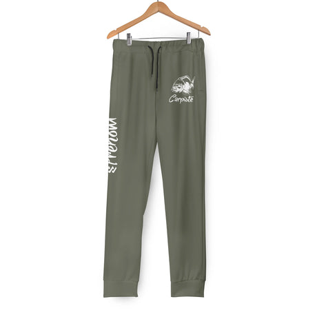 Pantalon Jogging 'Carpiste' Homme Femme – Confort et Style pour Pêcheurs, Tailles S à 5XL - Vert