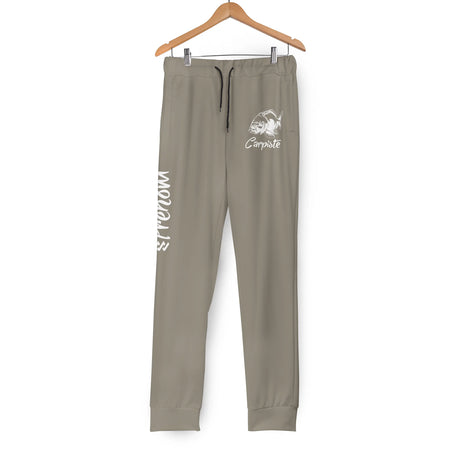 Pantalon jogging carpiste bleu marine vue dos coupe ajustée cheville design carpe halieutique