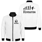 Veste De Pétanque Avec Prénom Et Logo Personnalisés, Boulistes Révolution, Cadeau Original Fan De Pétanque - CT06092342 - Blanc