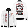 Veste bomber pétanque variante avec écusson tricolore et inscription, prénom personnalisé
