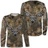 Chasse au Cerf, T shirt Chasseur, Camouflage, Vêtements de Chasse - CTS24052225 T-shirt All Over Manches Longues