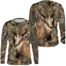 Chasse à l'approche au Chamois, T shirt Chasseur, Camouflage, Vêtements de Chasse - CTS24052226 T-shirt Anti UV Manches Longues