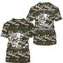 Sweat capuche pêche carpe UV all-over camouflage forêt motif carpe humour Y'a que les carpes prénom personnalisé
