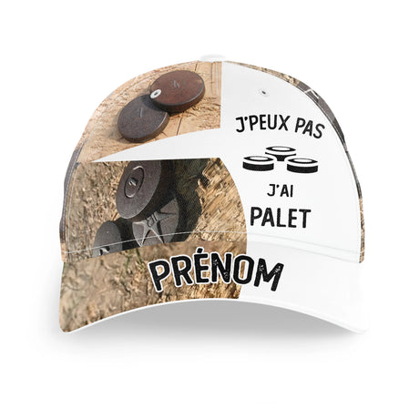 Casquette Personnalisée Alpenext – « J'Peux Pas, J'ai Palet » Style Unique et Humoristique - A28112404