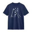 T-shirts, Sweats & Hoodies Personnalisés Chat & Humain – 100% Coton, Prénom à Personnaliser 🐾✨ - A28122406 - Tshirt bleu marine 