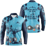 Polo manches longues homme bleu Bouliste un jour toujours dos joueur boules prénom personnalisé