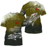 T-shirt manches courtes pêche bar skelefish, design squelette de loup, accessoire personnalisable pour pêcheur littoral
