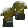 T-shirt manches courtes pêche truite skelefish, design squelette de salmonidé, accessoire personnalisable pour pêcheur