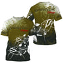 T-shirt manches courtes pêche silure skelefish, design squelette de catfish, accessoire personnalisable pour pêcheur clonk