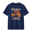 T-shirt, Sweatshirt & Hoodie Pêcheur, Pêcheur Un Jour Pêcheur Toujours – Style et Passion en Coton 🎣🌊 - A30122404 - T-shirt marine