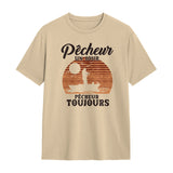 T-shirt, Sweatshirt & Hoodie Pêcheur, Pêcheur Un Jour Pêcheur Toujours – Style et Passion en Coton 🎣🌊 - A30122404 - Tshirt beige