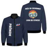 Veste de Pétanque Personnalisée, Près Du Cochonnet Loin Du Stress – Style, Confort et Passion du Jeu 🎯 - A30122406 - bleu marine