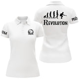 Polo Personnalisé Femme "Révolution Pétanque" - Mode Sportive Unique - Polo Femme Blanc