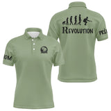 Polo pétanque homme bleu marine vue trois quarts col boutonné personnalisable manche droite