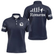 Polo pétanque homme variante design Révolution coupe ajustée bouliste original personnalisable