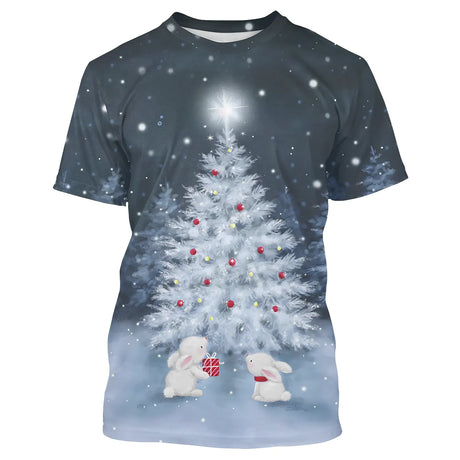 Christmas Tree Print Sweatshirt, Casual Long Sleeve Round Neck Sweatshirt - CT04112332