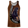 Sweat à capuche cheval Frison effet cuir brun frison noir galop coupe unisexe