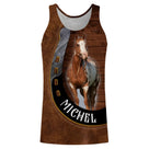Sweat à capuche Paint Horse effet cuir brun pie marron blanc coupe unisexe