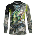 T-shirt all-over peau du crapet poisson-soleil multicolore vue dos écailles brillantes