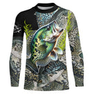 T-shirt all-over peau du crapet poisson-soleil multicolore vue dos écailles brillantes