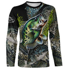 T-shirt manches longues all-over peau du crapet multicolore écailles vert bleu orange