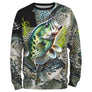 Sweater all-over peau du crapet poisson-soleil multicolore écailles brillantes