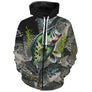 Sweat à capuche zippé all-over peau du crapet poisson-soleil multicolore