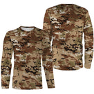 Manches longues camouflage désert sable coupe unisexe pour outdoor zone aride