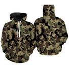 Hoodie camouflage forêt vert kaki classique pour pêcheurs chasseurs