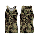 Débardeur all-over camouflage forêt vert kaki olive été chasse