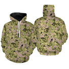 Hoodie camouflage pixel digital vert sauge pour pêcheurs chasseurs tactique