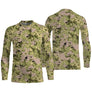 Manches longues anti-UV camouflage pixel digital vert coupe unisexe été