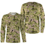 Manches longues camouflage pixel digital vert sauge coupe unisexe approche