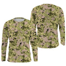 Manches longues anti-UV camouflage pixel digital vert tactique all-over outdoor