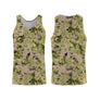 Débardeur all-over camouflage pixel digital vert tactique été outdoor