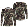 Manches longues anti-UV camouflage Woodland vert brun et noir all-over outdoor