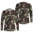 Manches longues anti-UV camouflage Woodland vert brun et noir all-over outdoor