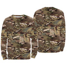 Sweater all-over camouflage MultiCam multi-terrain manches longues unisexe outdoor