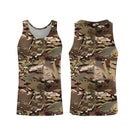Débardeur all-over camouflage MultiCam multi-terrain brun vert sable été chasse