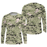 Camouflage Pêche et Chasse, Cadeau Pêcheur, Chasseur, T-shirt Camouflage, Sweat à Capuche Anti-UV - CT06072232 T-shirt Anti UV Manches Longues