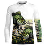 Sweat zippé pêche crapet, double illustration sunfish, prénom brodé manche, vêtement halieutique unisexe